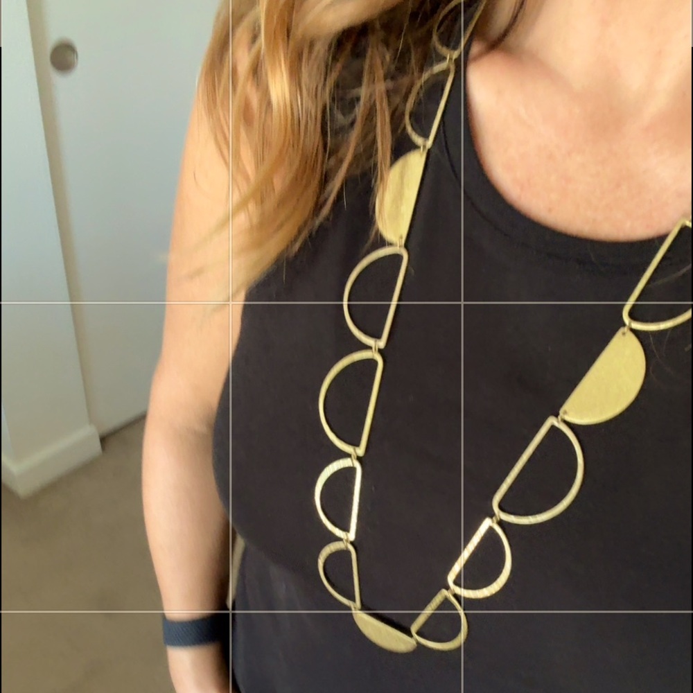 Silpada KR Long Half Moon Necklace